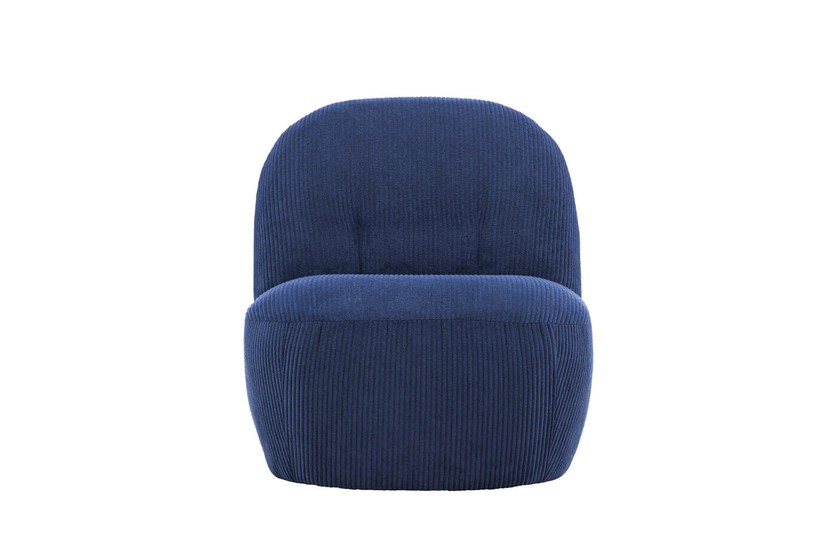Mahla Loungestuhl in Navy präsentiert im Onlineshop von KAQTU Design AG. Sessel ist von Venture Home
