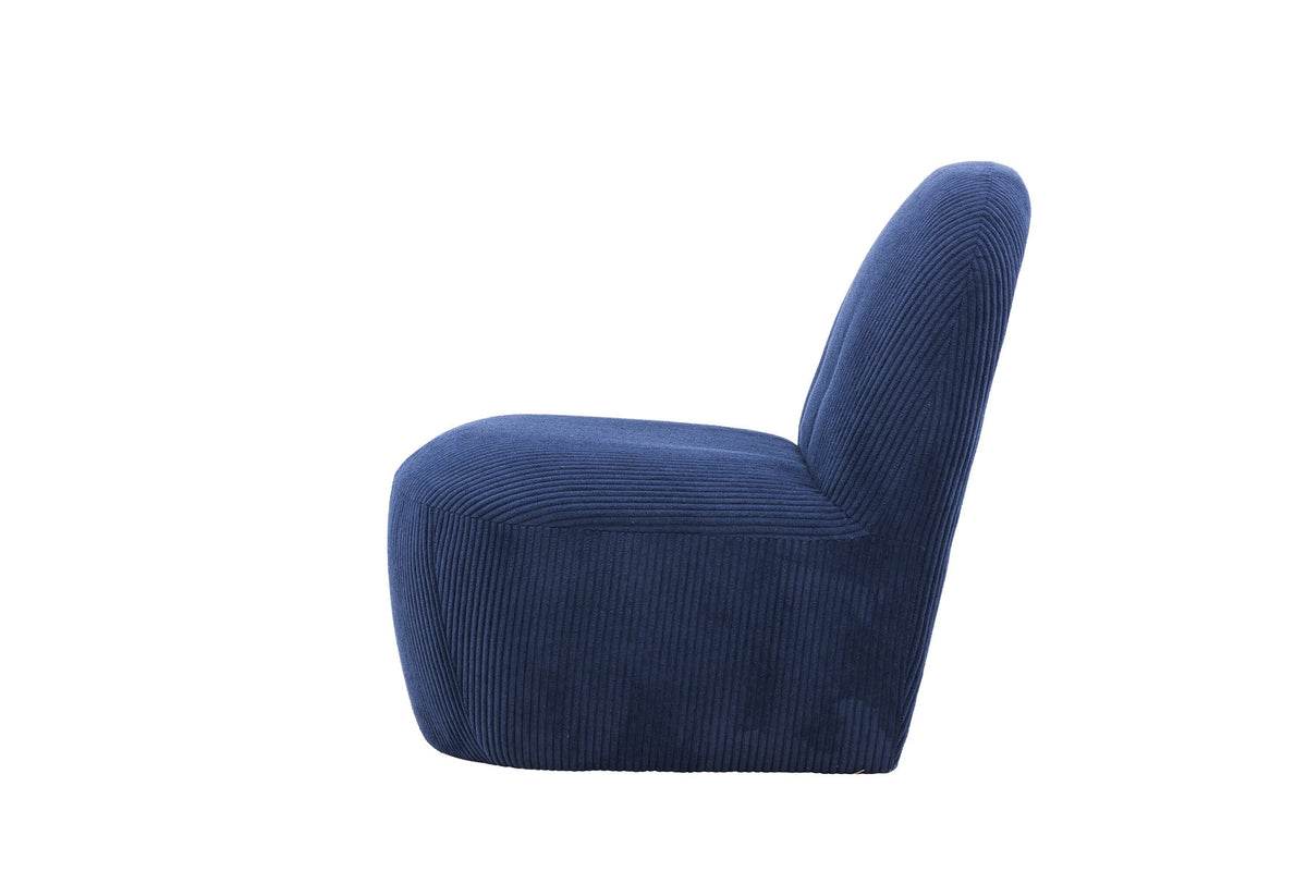 Mahla Loungestuhl in Navy präsentiert im Onlineshop von KAQTU Design AG. Sessel ist von Venture Home