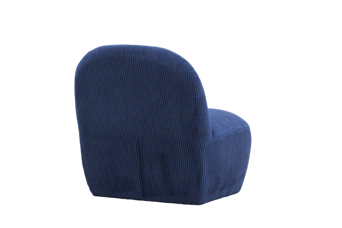 Mahla Loungestuhl in Navy präsentiert im Onlineshop von KAQTU Design AG. Sessel ist von Venture Home
