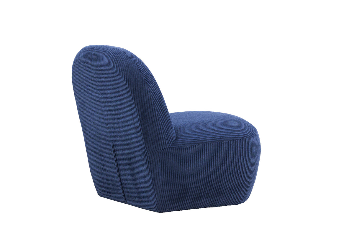 Mahla Loungestuhl in Navy präsentiert im Onlineshop von KAQTU Design AG. Sessel ist von Venture Home