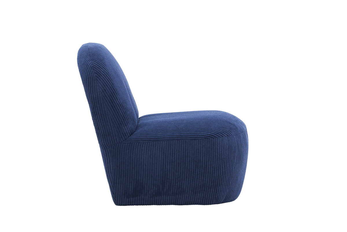 Mahla Loungestuhl in Navy präsentiert im Onlineshop von KAQTU Design AG. Sessel ist von Venture Home