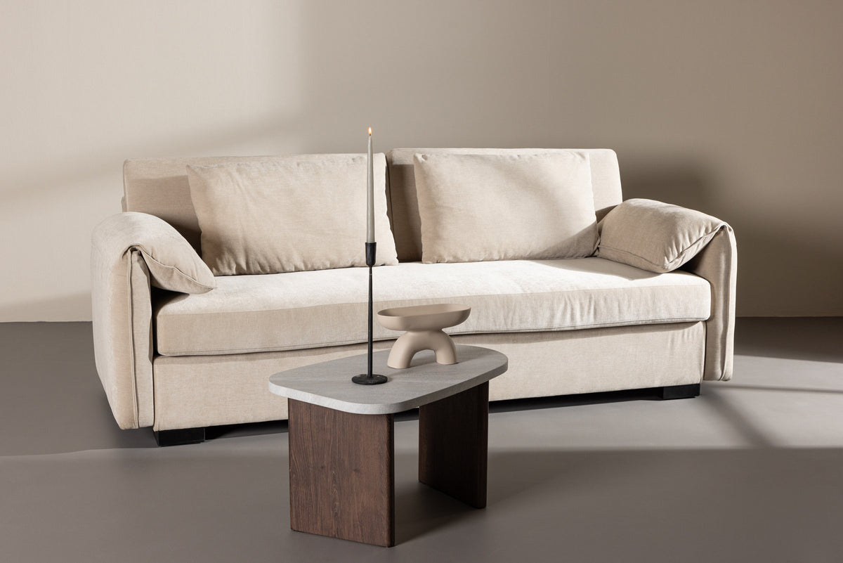 Malva 3-Seat Sofa in Schwarz/Beige präsentiert im Onlineshop von KAQTU Design AG. 3er Sofa ist von Venture Home
