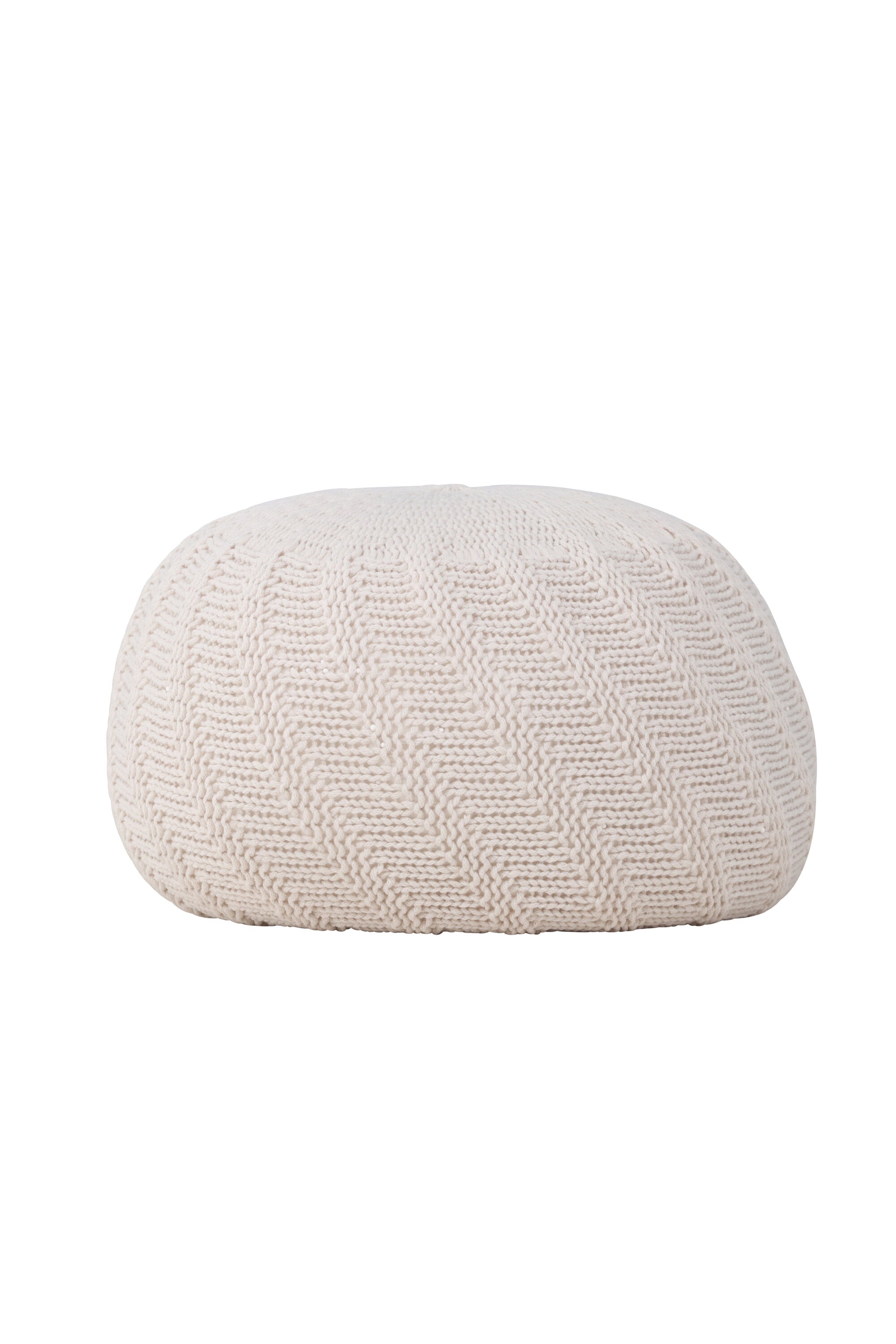 Ted Pouf in Offwhite präsentiert im Onlineshop von KAQTU Design AG. Pouf ist von Venture Home