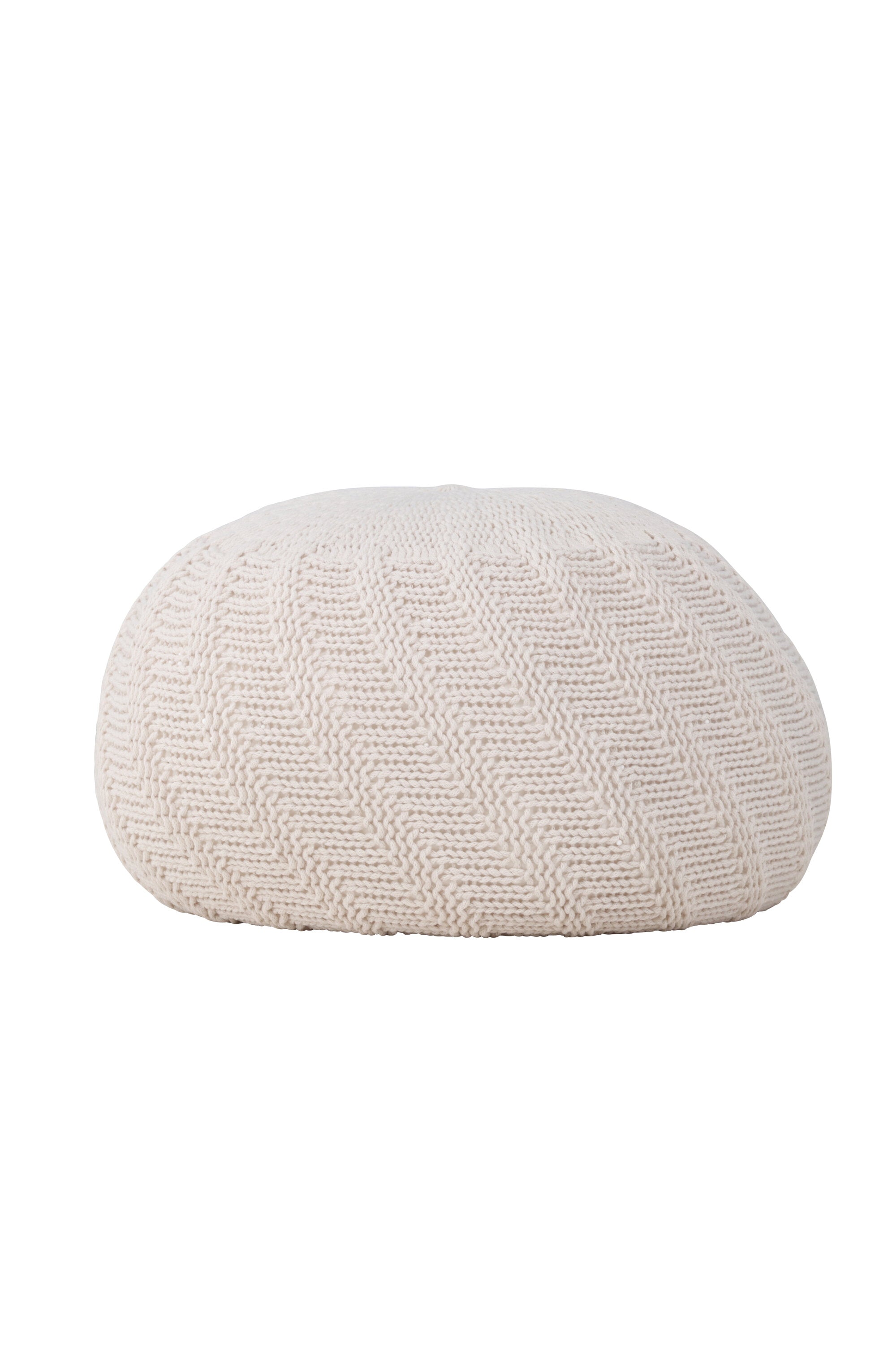 Ted Pouf in Offwhite präsentiert im Onlineshop von KAQTU Design AG. Pouf ist von Venture Home