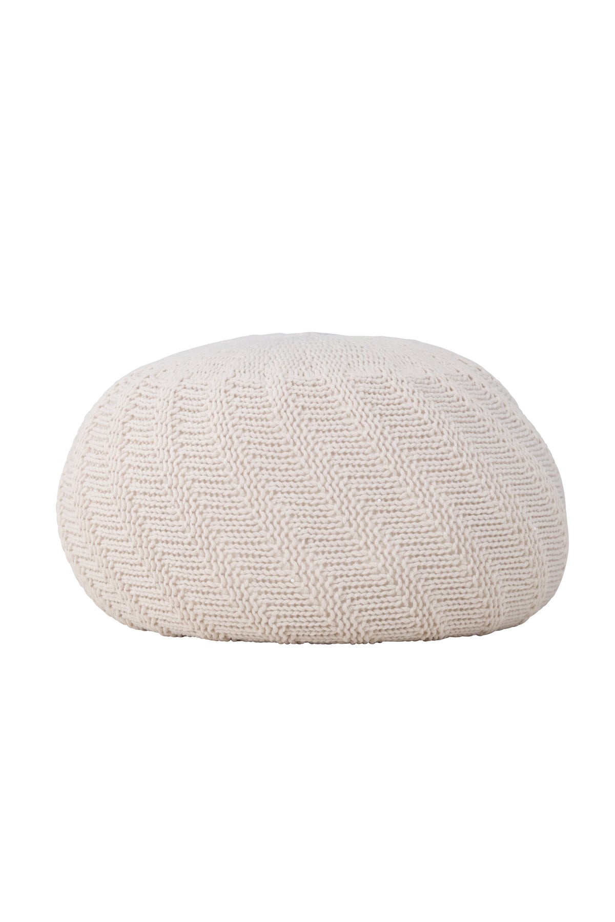 Pouf Ted in Offwhite präsentiert im Onlineshop von KAQTU Design AG. Pouf ist von Venture Home