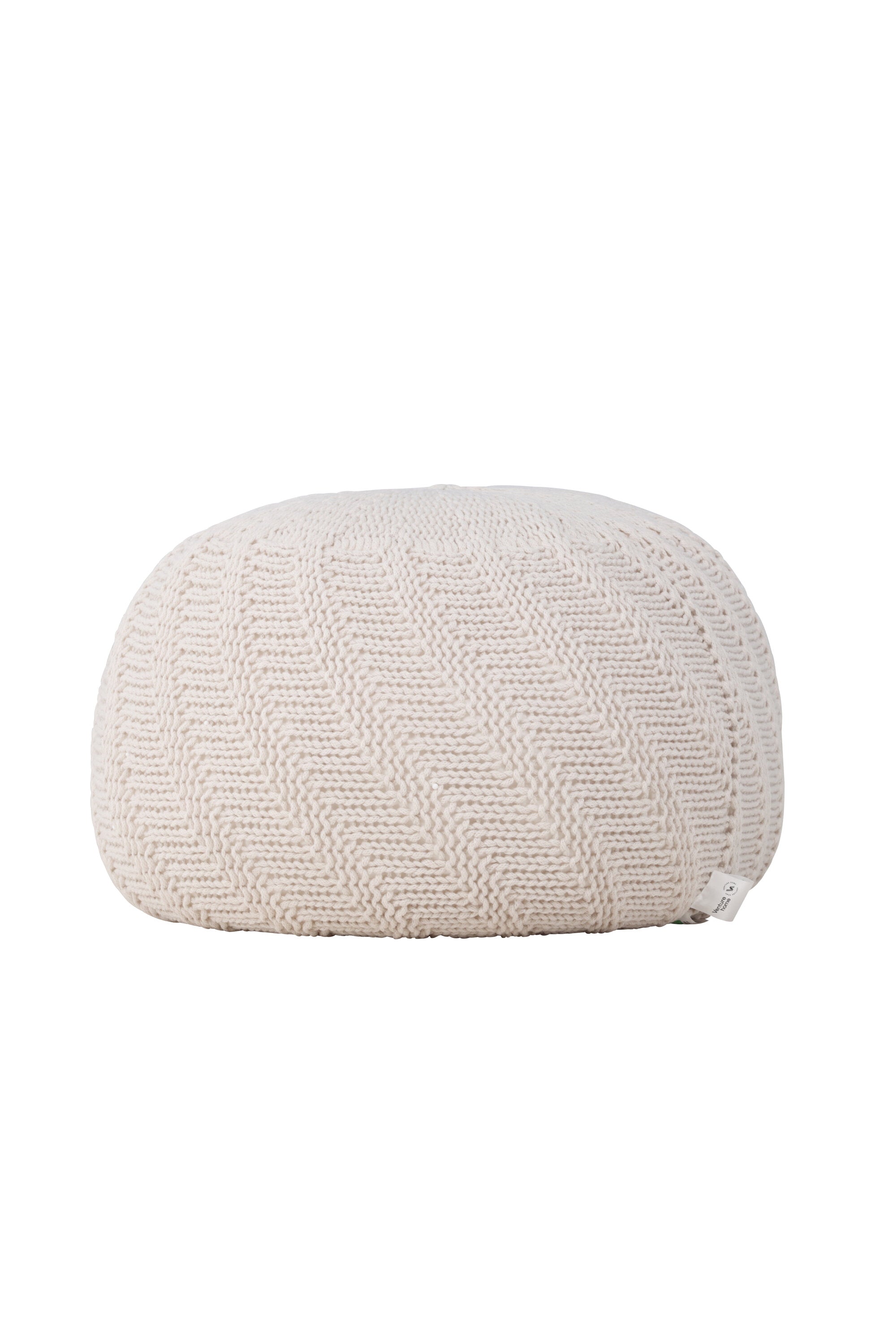 Ted Pouf in Offwhite präsentiert im Onlineshop von KAQTU Design AG. Pouf ist von Venture Home