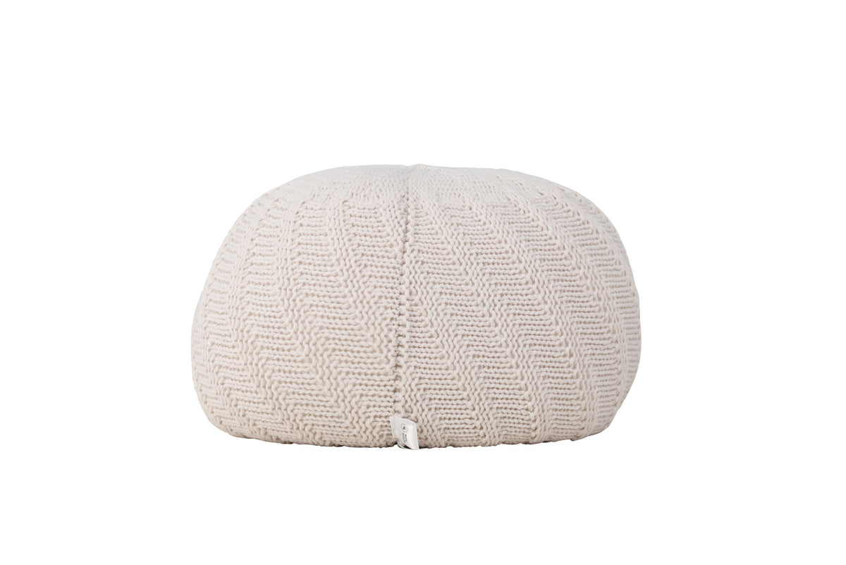 Pouf Ted in Offwhite präsentiert im Onlineshop von KAQTU Design AG. Pouf ist von Venture Home