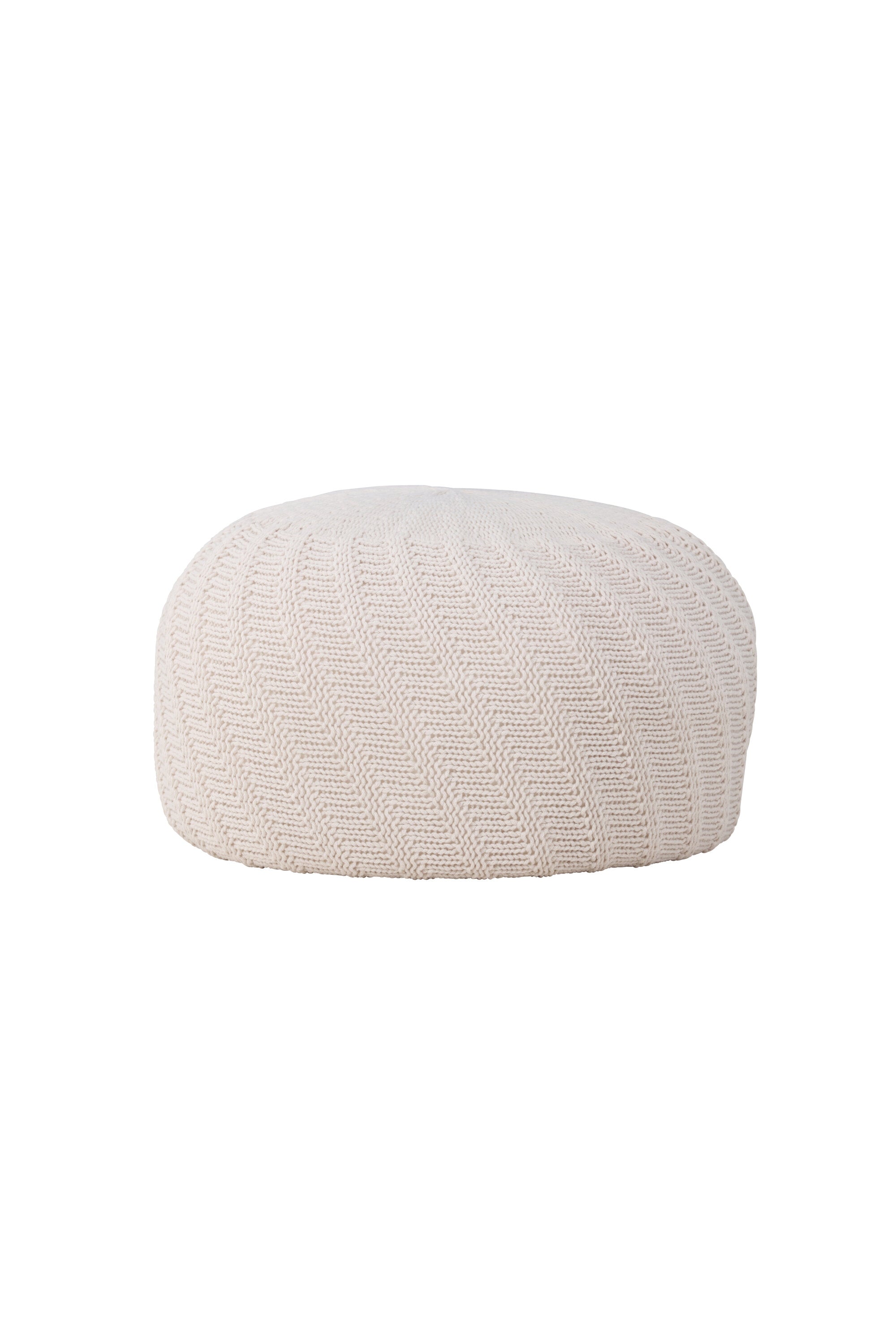Ted Pouf in Offwhite präsentiert im Onlineshop von KAQTU Design AG. Pouf ist von Venture Home