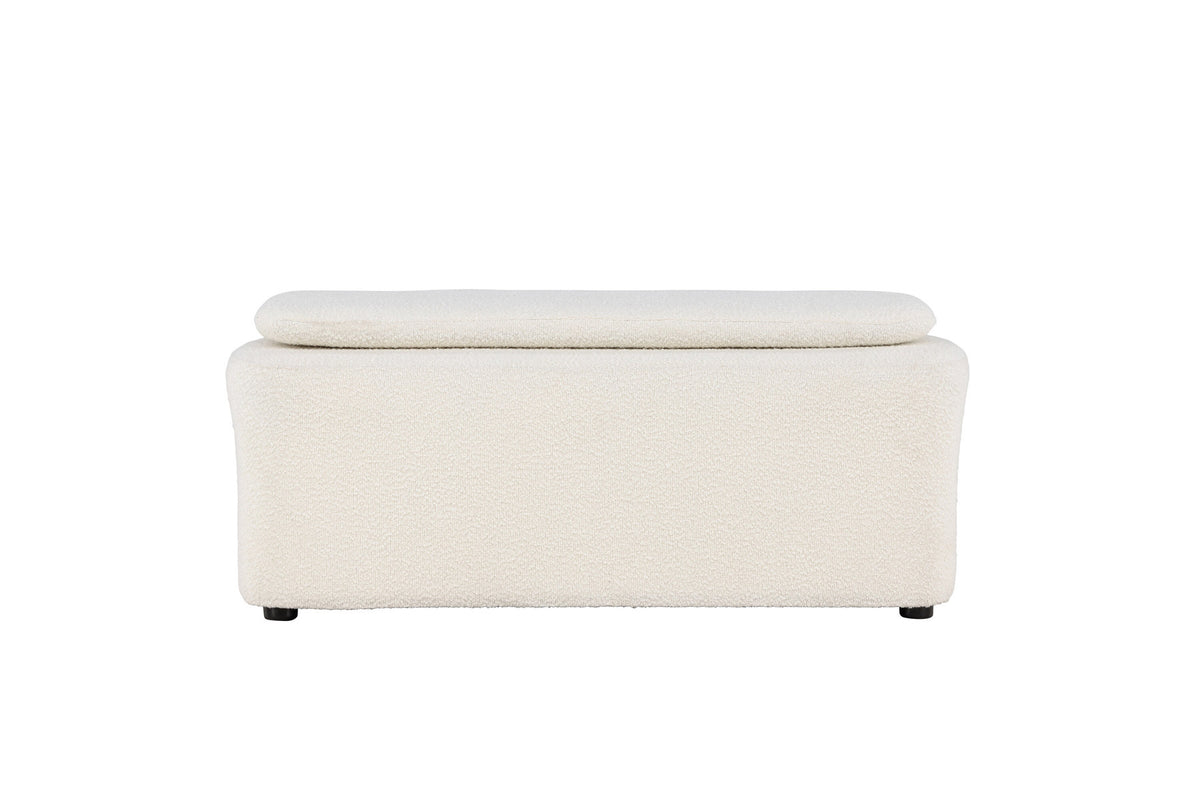 Laurel Ottoman in Schwarz-Weiss präsentiert im Onlineshop von KAQTU Design AG. Ottoman ist von Venture Home