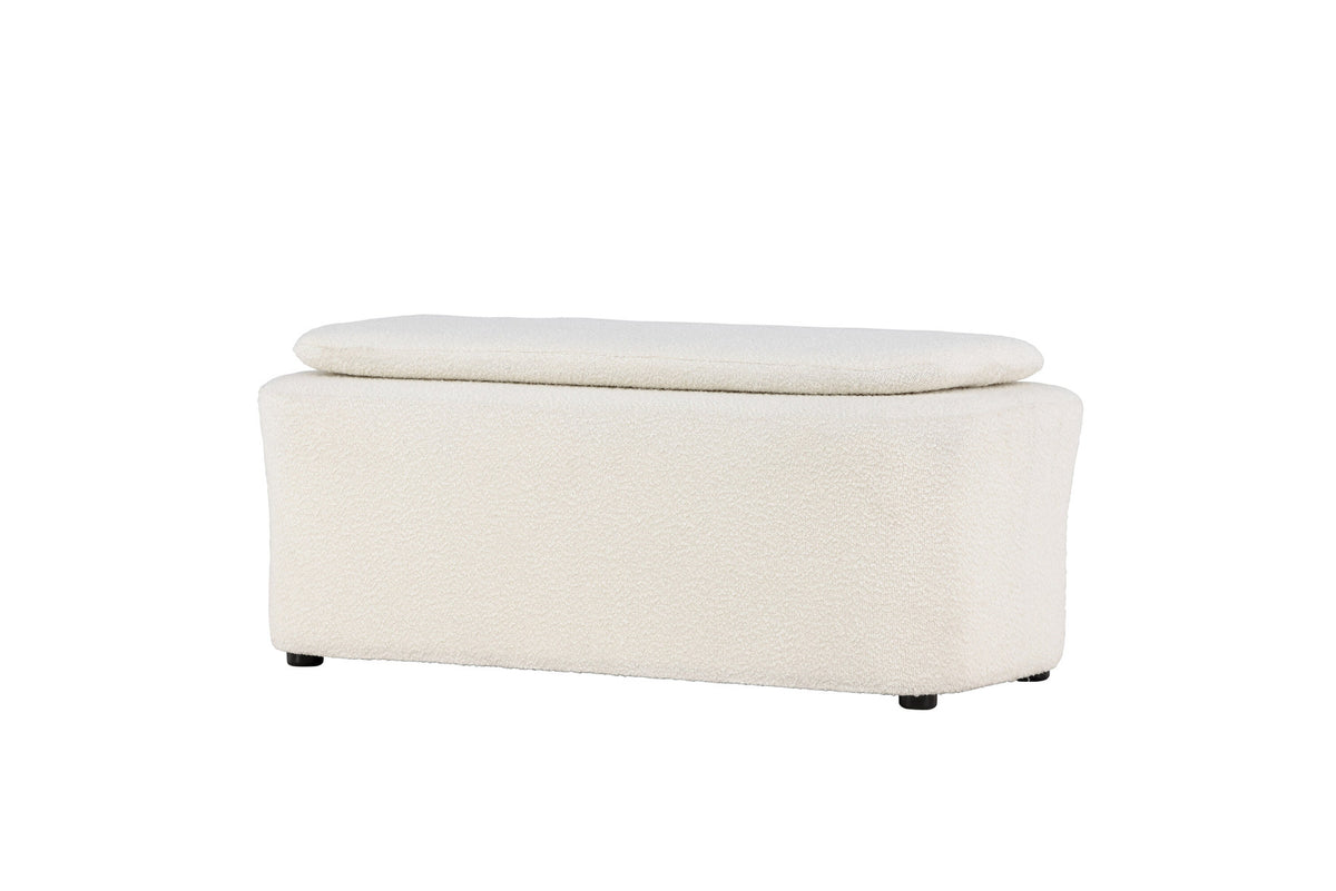 Laurel Ottoman in Schwarz-Weiss präsentiert im Onlineshop von KAQTU Design AG. Ottoman ist von Venture Home