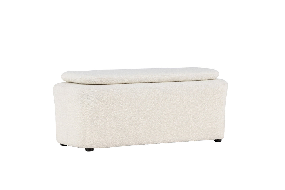 Laurel Ottoman in Schwarz-Weiss präsentiert im Onlineshop von KAQTU Design AG. Ottoman ist von Venture Home