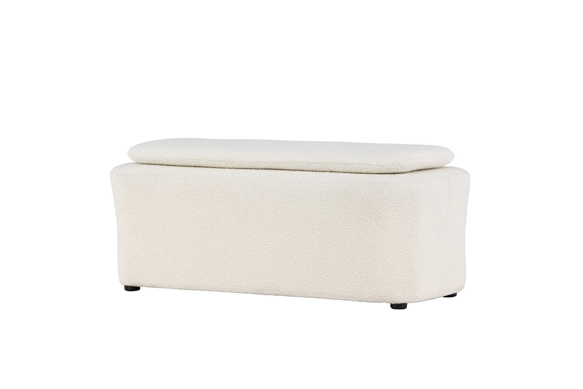 Laurel Ottoman in Schwarz-Weiss präsentiert im Onlineshop von KAQTU Design AG. Ottoman ist von Venture Home