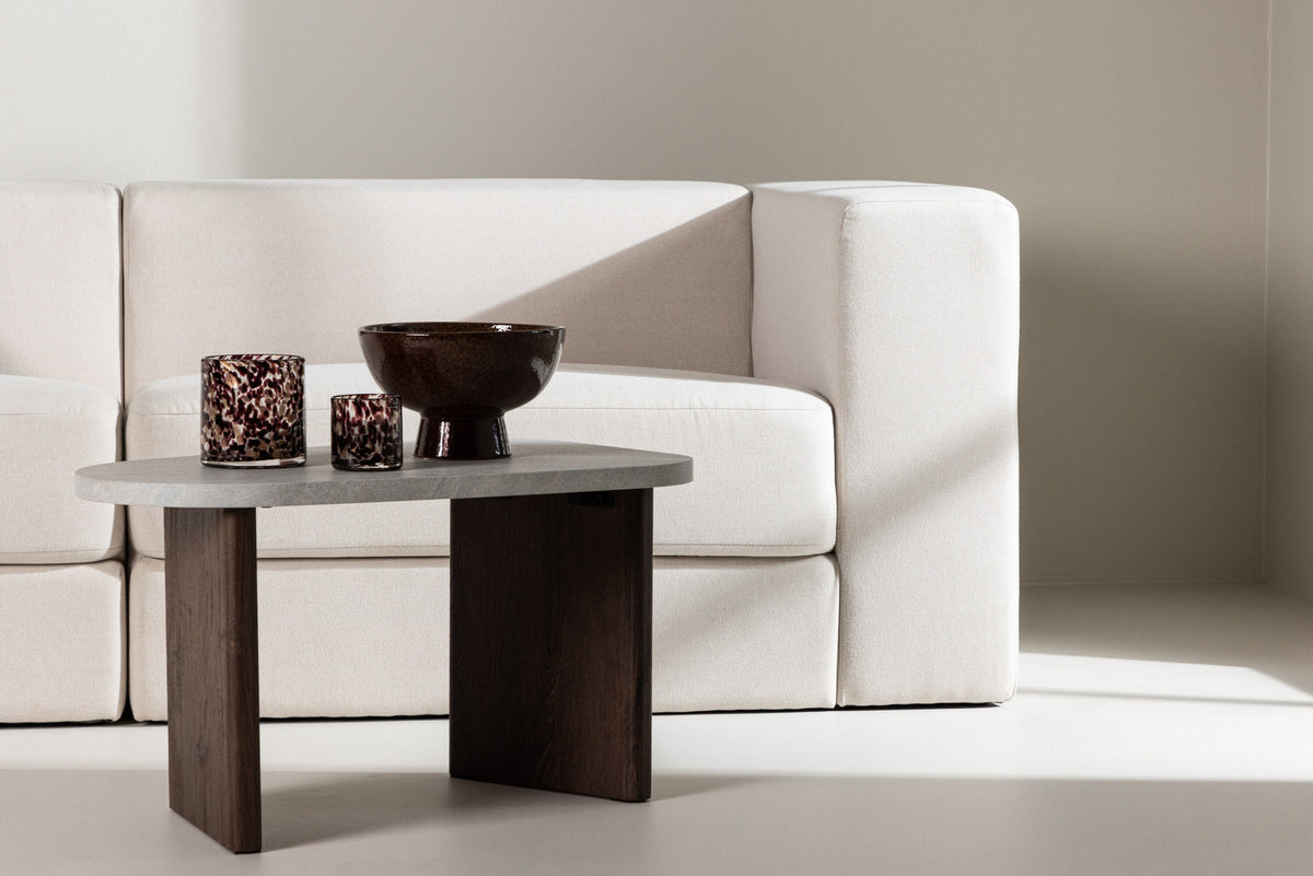 Lumi 3-Seat Sofa in Schwarz-Weiss präsentiert im Onlineshop von KAQTU Design AG. 3er Sofa ist von Venture Home