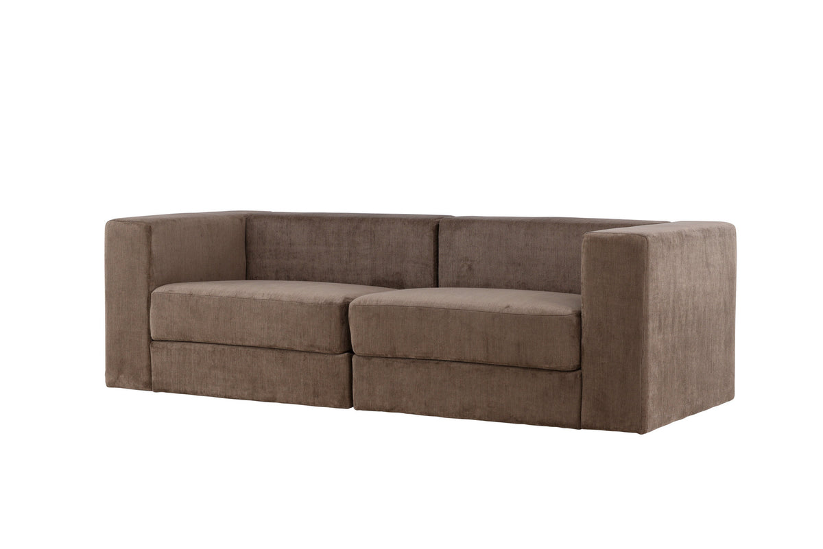 Lumi 3-Seat Sofa in Schwarz Braun präsentiert im Onlineshop von KAQTU Design AG. 3er Sofa ist von Venture Home