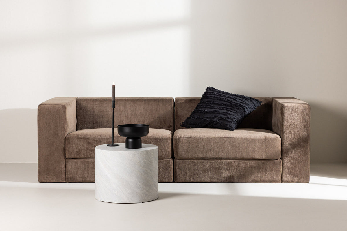 Lumi 3-Seat Sofa in Schwarz Braun präsentiert im Onlineshop von KAQTU Design AG. 3er Sofa ist von Venture Home