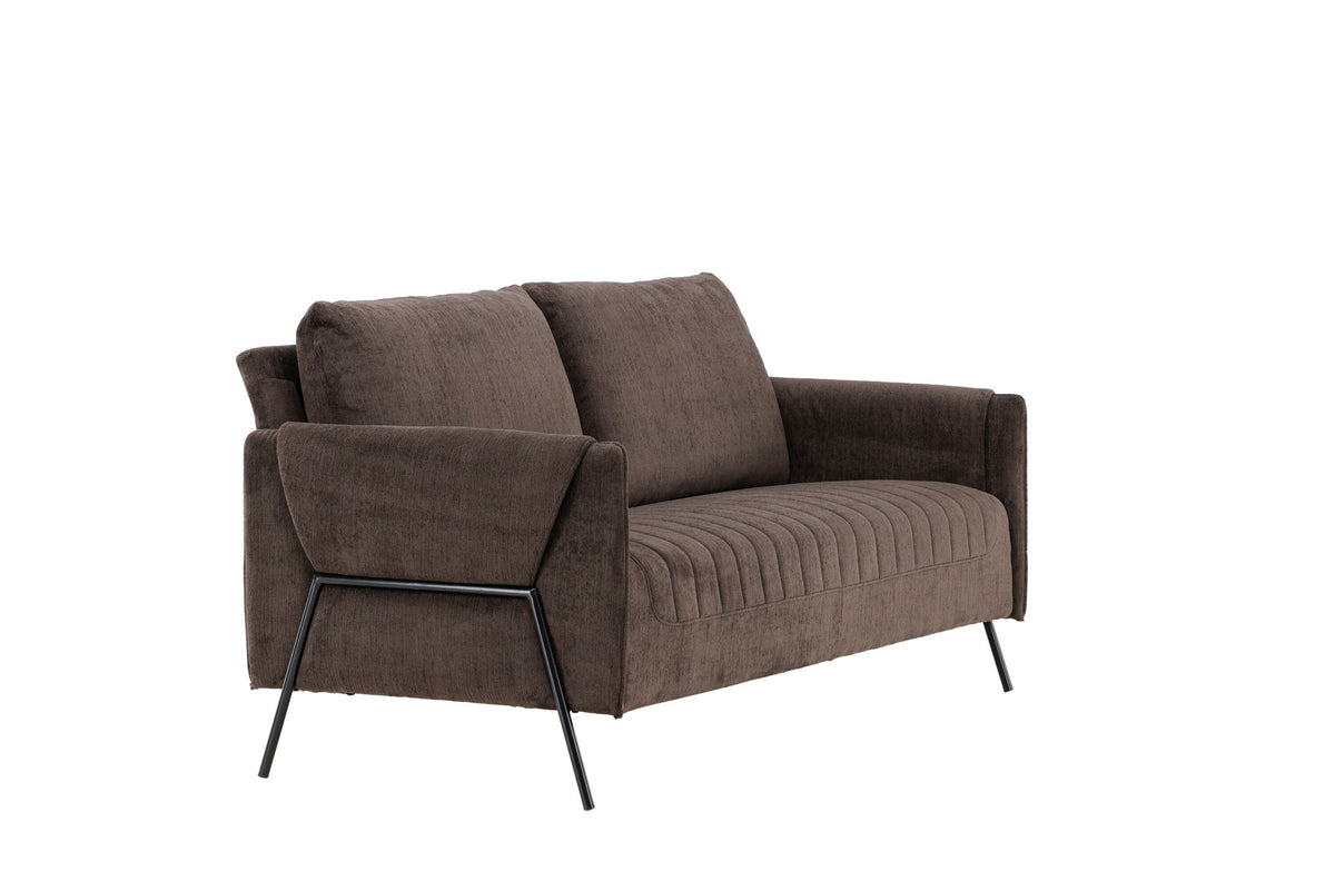 Indigo 2-Seat Sofa in Schwarz Braun präsentiert im Onlineshop von KAQTU Design AG. 2er Sofa ist von Venture Home
