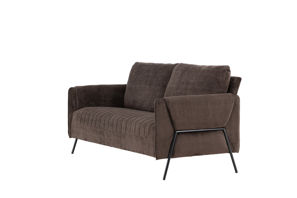Indigo 2-Seat Sofa in Schwarz Braun präsentiert im Onlineshop von KAQTU Design AG. 2er Sofa ist von Venture Home