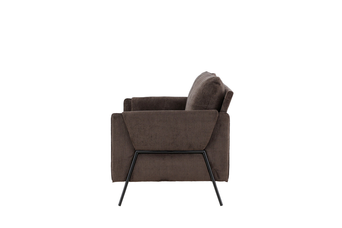 Indigo 2-Seat Sofa in Schwarz Braun präsentiert im Onlineshop von KAQTU Design AG. 2er Sofa ist von Venture Home