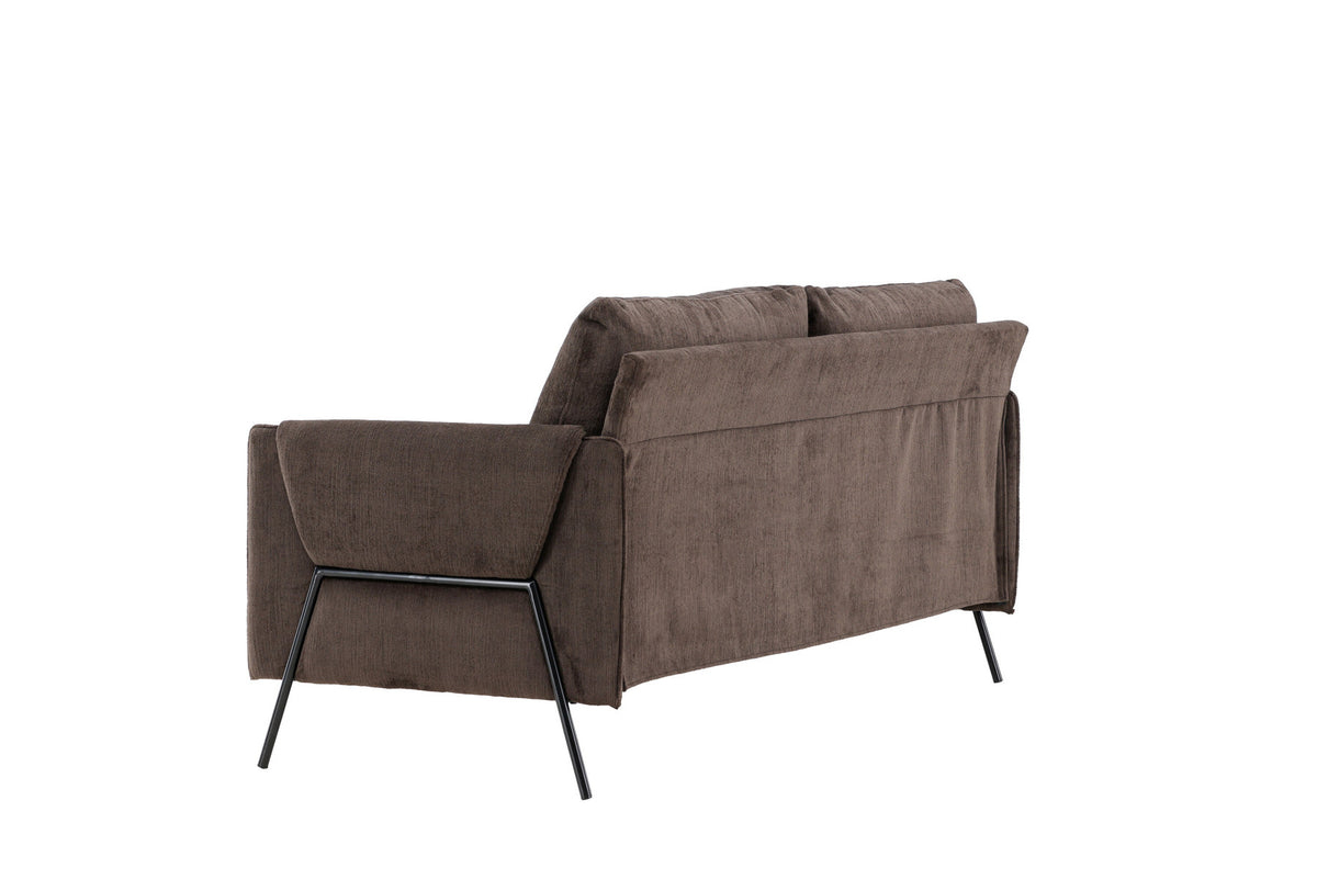 Indigo 2-Seat Sofa in Schwarz Braun präsentiert im Onlineshop von KAQTU Design AG. 2er Sofa ist von Venture Home