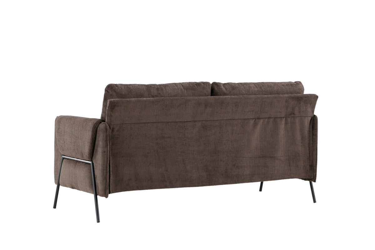 Indigo 2-Seat Sofa in Schwarz Braun präsentiert im Onlineshop von KAQTU Design AG. 2er Sofa ist von Venture Home