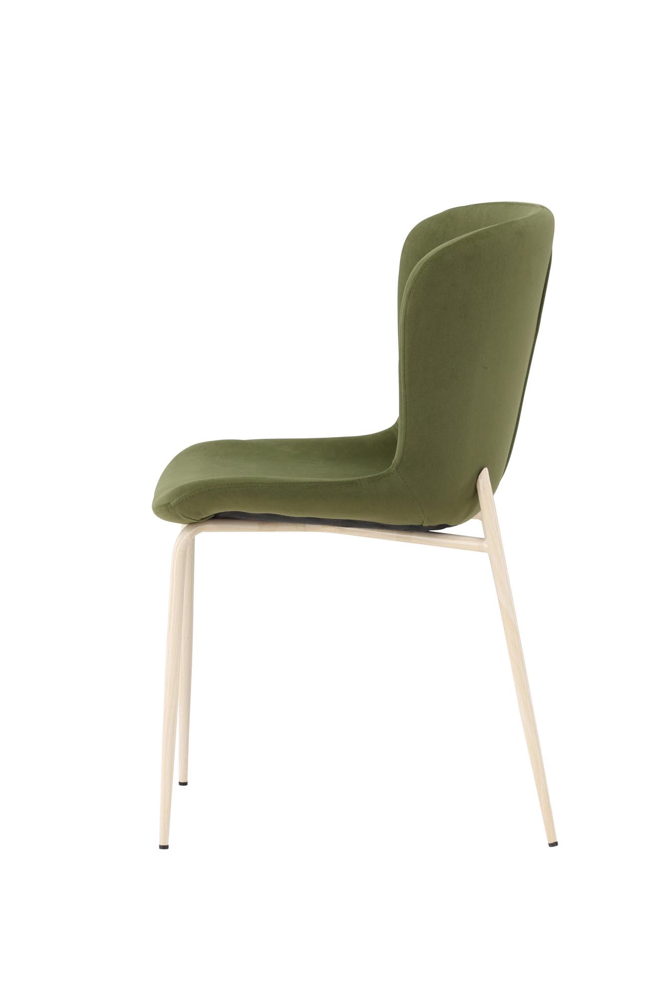 Modesto Esszimmerstuhl in Grün präsentiert im Onlineshop von KAQTU Design AG. Stuhl ist von Venture Home
