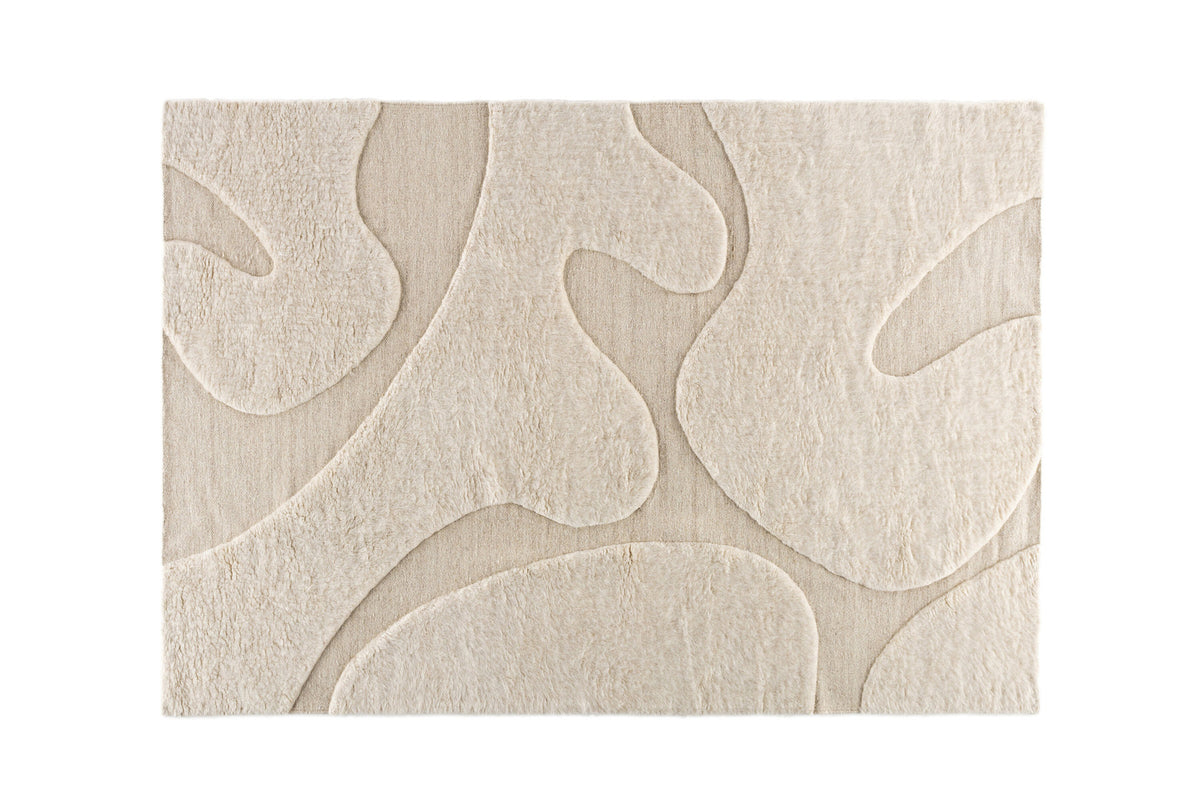 Boone Teppich in Beige präsentiert im Onlineshop von KAQTU Design AG. Teppich ist von Venture Home