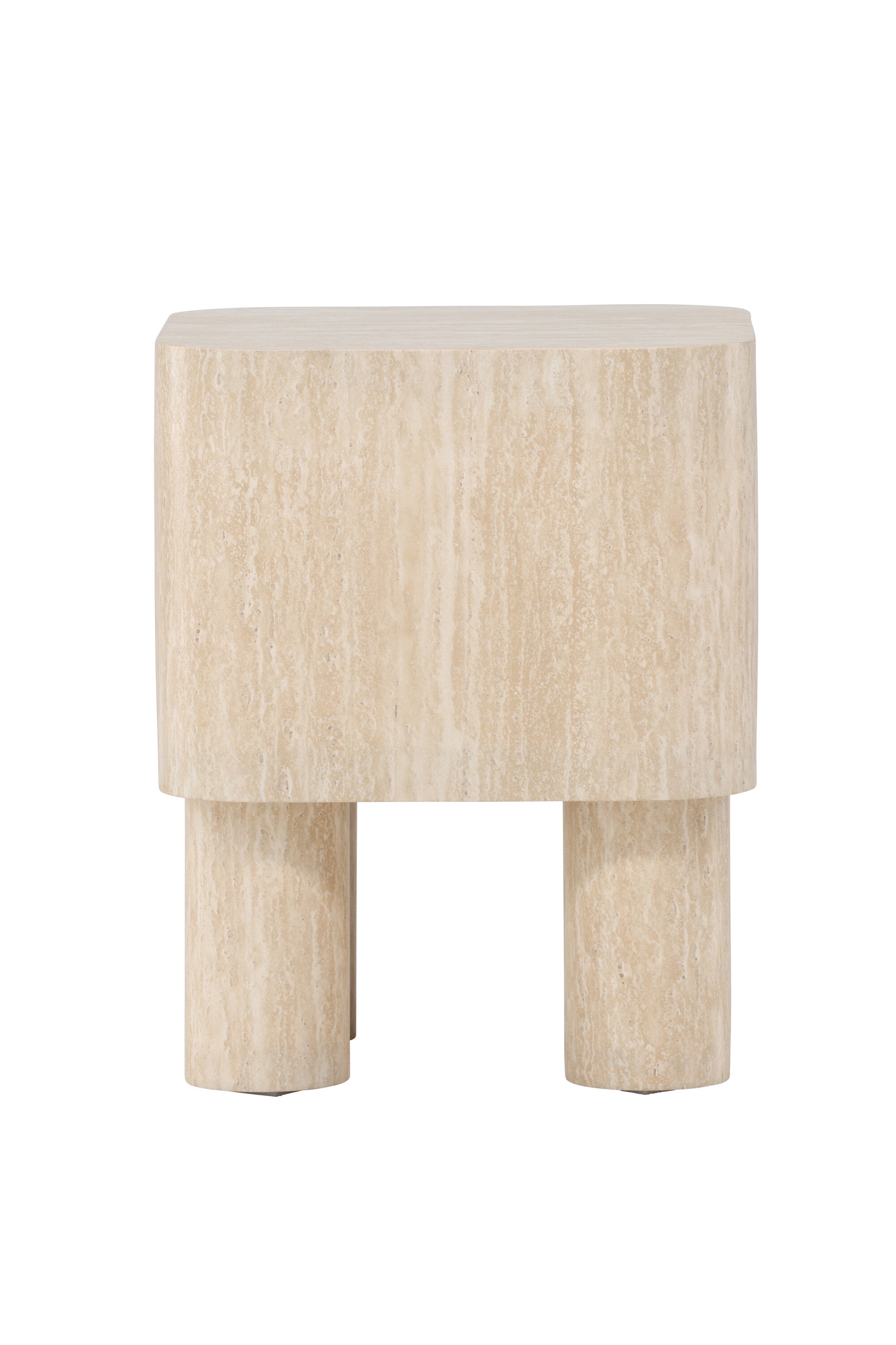 Moderner Klirou Beistelltisch 40x40 von Venture Home, ideal für stilvolle Wohnräume, mit minimalistischer Ästhetik und hochwertiger Verarbeitung.