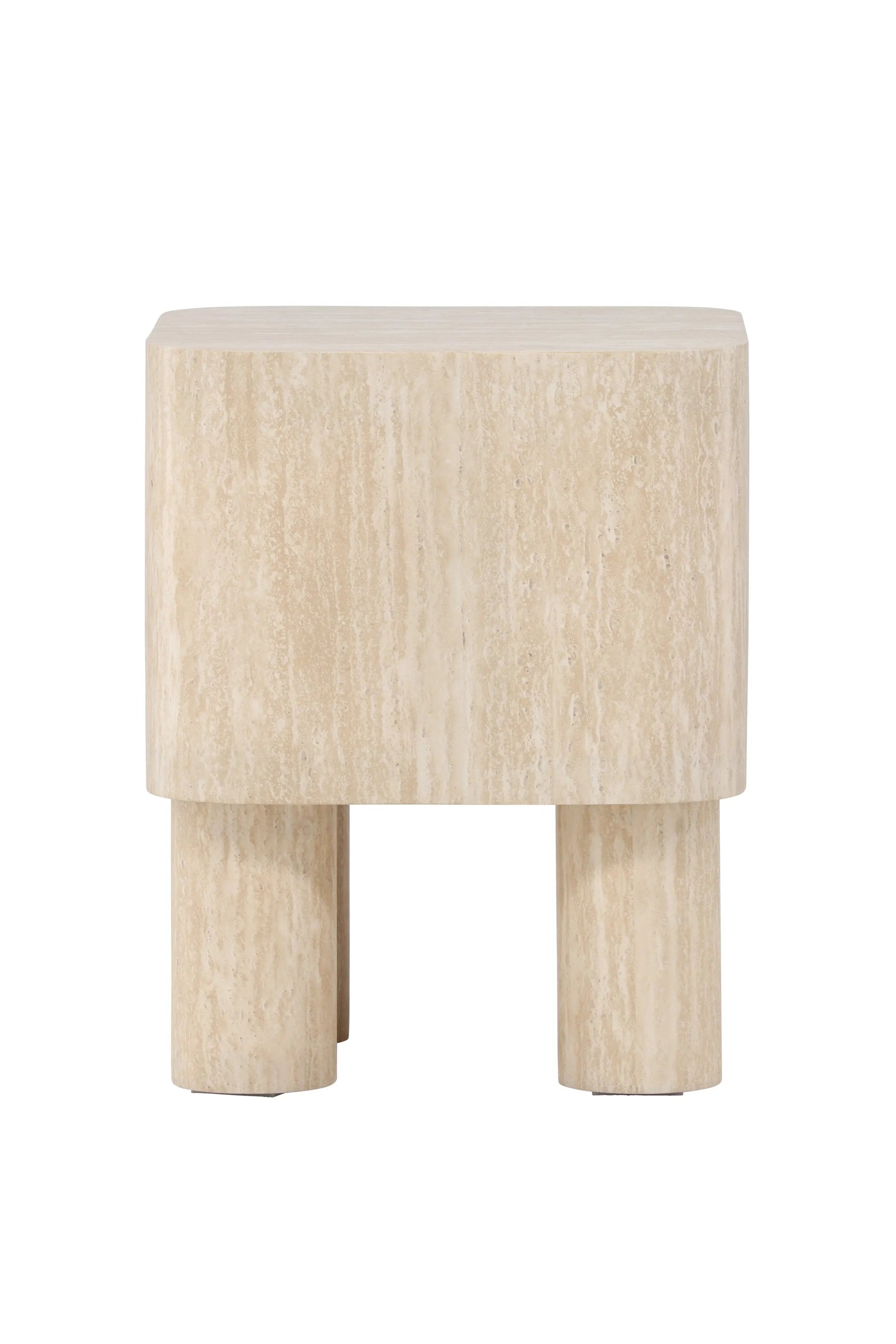 Moderner Klirou Beistelltisch 40x40 von Venture Home, ideal für stilvolle Wohnräume, mit minimalistischer Ästhetik und hochwertiger Verarbeitung.