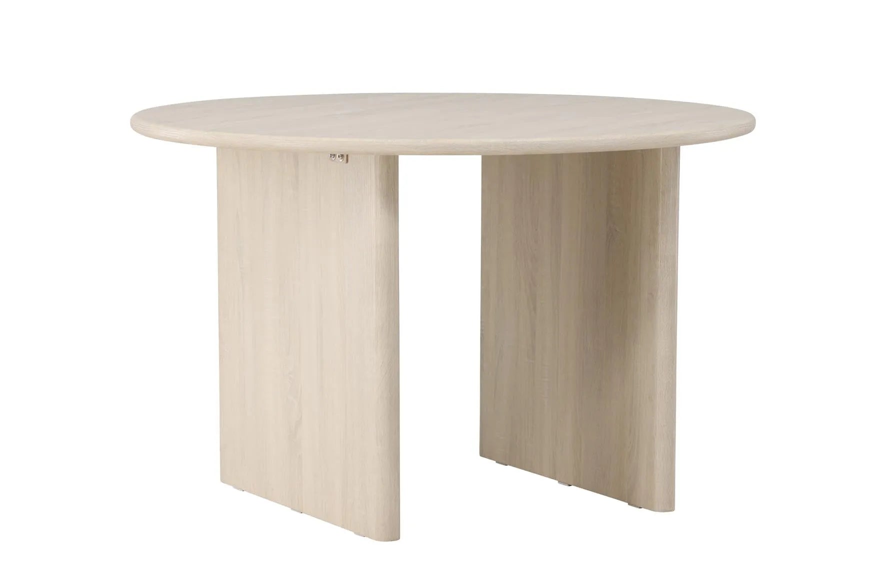 Runder Esstisch Björholmen von Vind, 120 cm Durchmesser, skandinavisches Design, ideal für stilvolle Esszimmer.