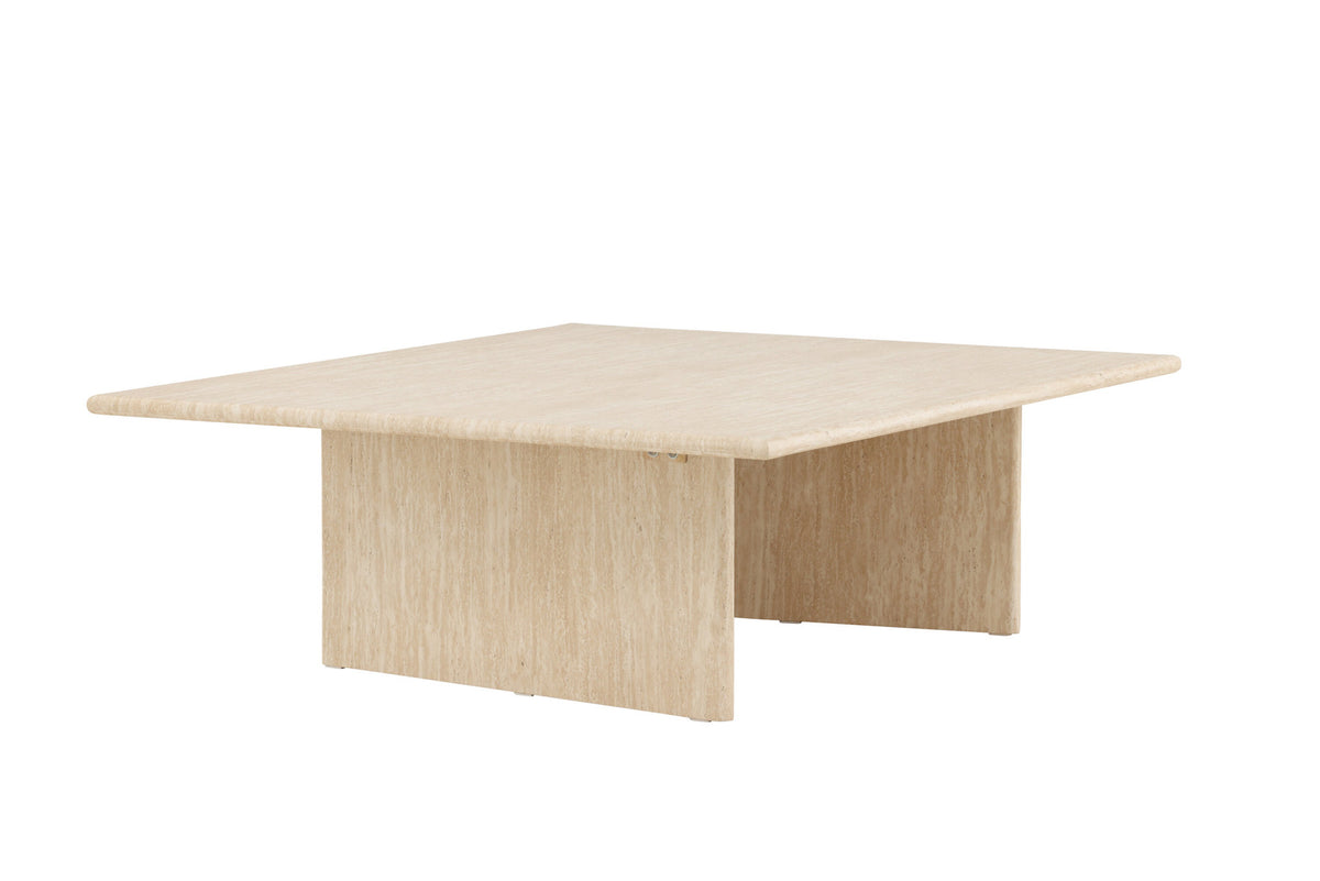 Skagen Sofatisch 100x120 in Travertine look präsentiert im Onlineshop von KAQTU Design AG. Beistelltisch ist von Vind