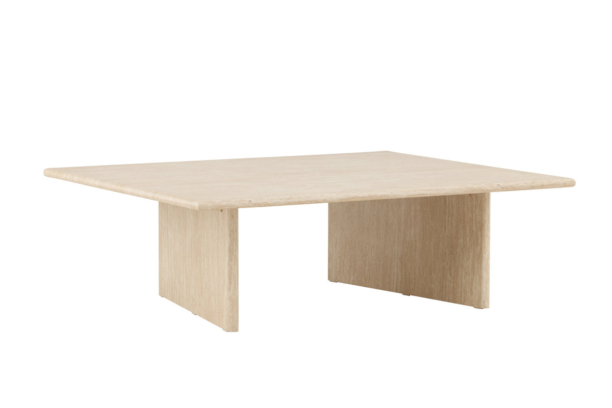 Skagen Sofatisch 100x120 in Travertine look präsentiert im Onlineshop von KAQTU Design AG. Beistelltisch ist von Vind