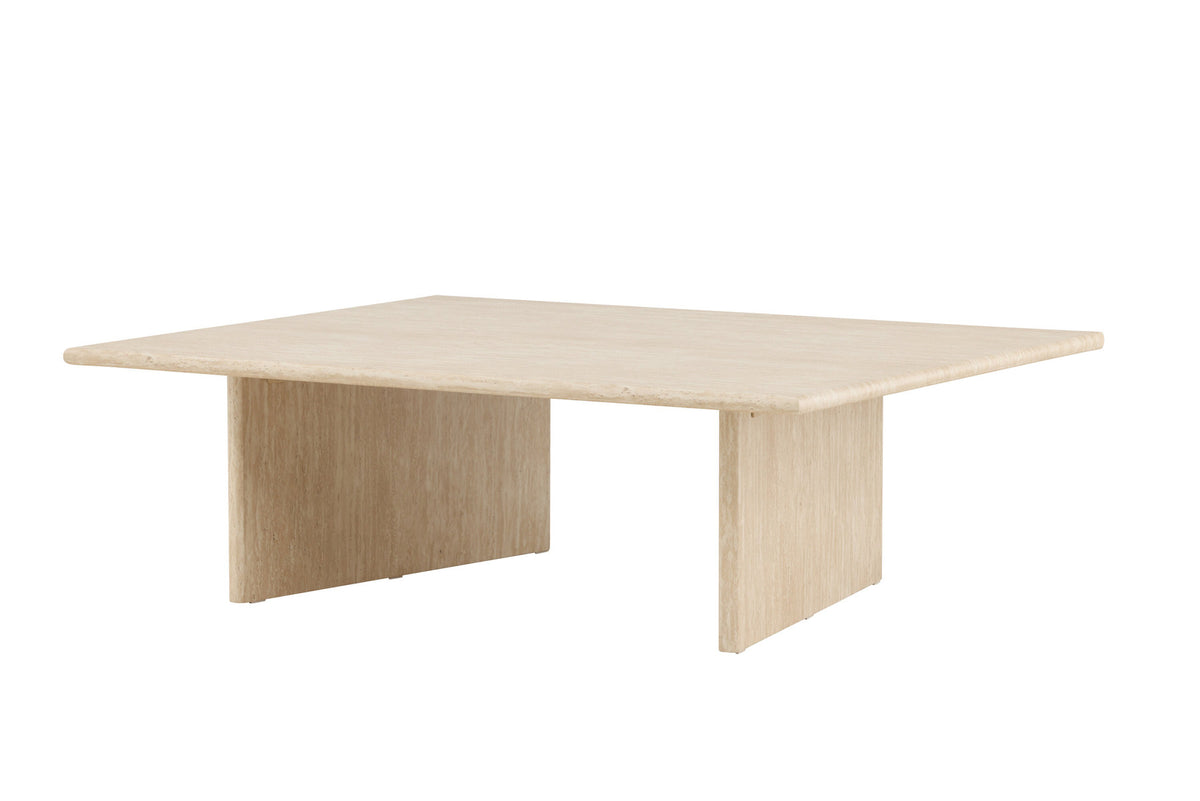 Skagen Sofatisch 100x120 in Travertine look präsentiert im Onlineshop von KAQTU Design AG. Beistelltisch ist von Vind