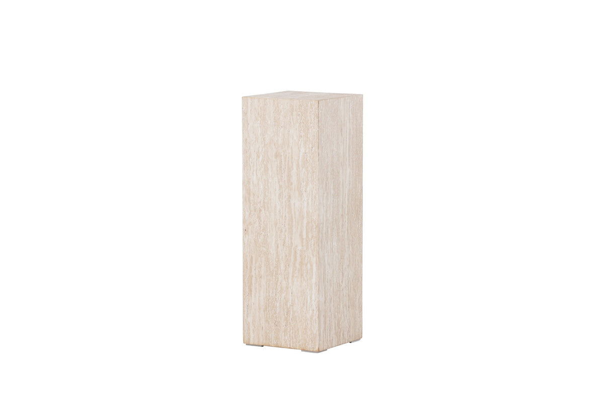 Ramsvik Sockel in Travertine look präsentiert im Onlineshop von KAQTU Design AG. Beistelltisch ist von Vind