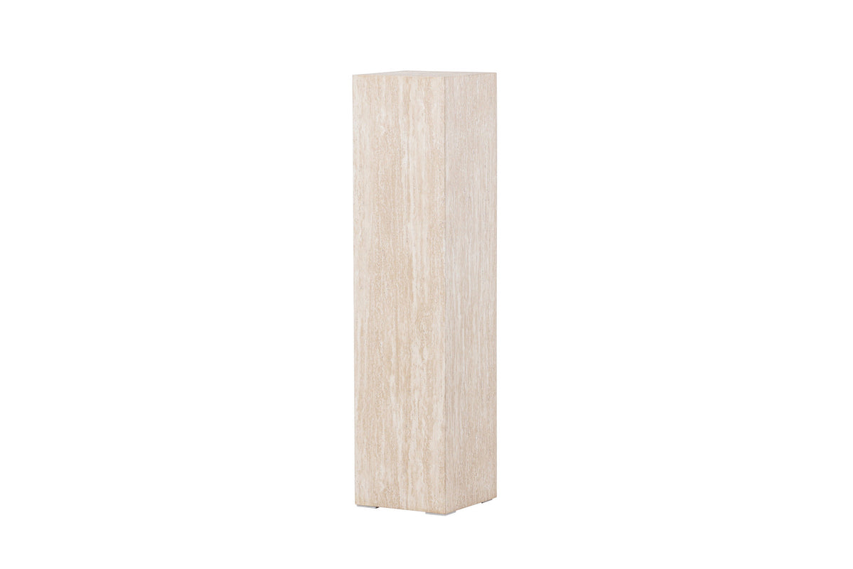 Ramsvik Sockel in Travertine look präsentiert im Onlineshop von KAQTU Design AG. Beistelltisch ist von Vind
