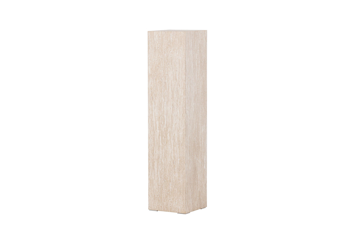 Ramsvik Sockel in Travertine look präsentiert im Onlineshop von KAQTU Design AG. Beistelltisch ist von Vind