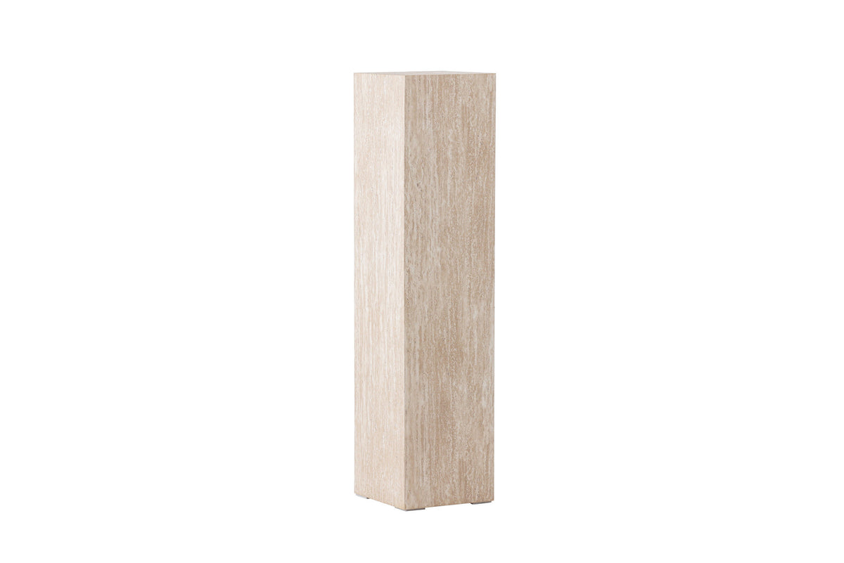 Ramsvik Sockel in Travertine look präsentiert im Onlineshop von KAQTU Design AG. Beistelltisch ist von Vind