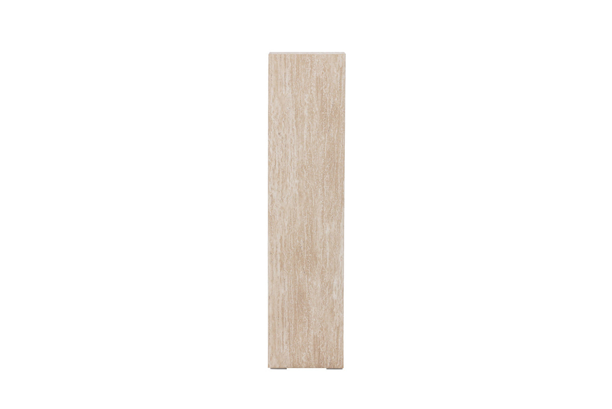 Ramsvik Sockel in Travertine look präsentiert im Onlineshop von KAQTU Design AG. Beistelltisch ist von Vind