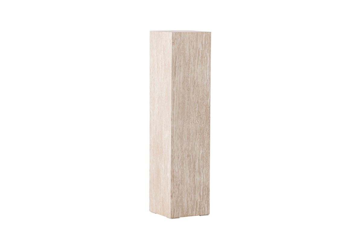 Ramsvik Sockel in Travertine look präsentiert im Onlineshop von KAQTU Design AG. Beistelltisch ist von Vind
