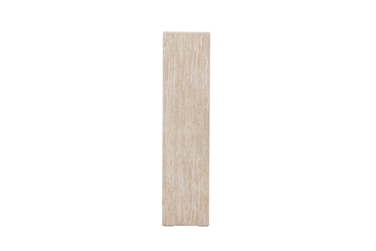 Ramsvik Sockel in Travertine look präsentiert im Onlineshop von KAQTU Design AG. Beistelltisch ist von Vind