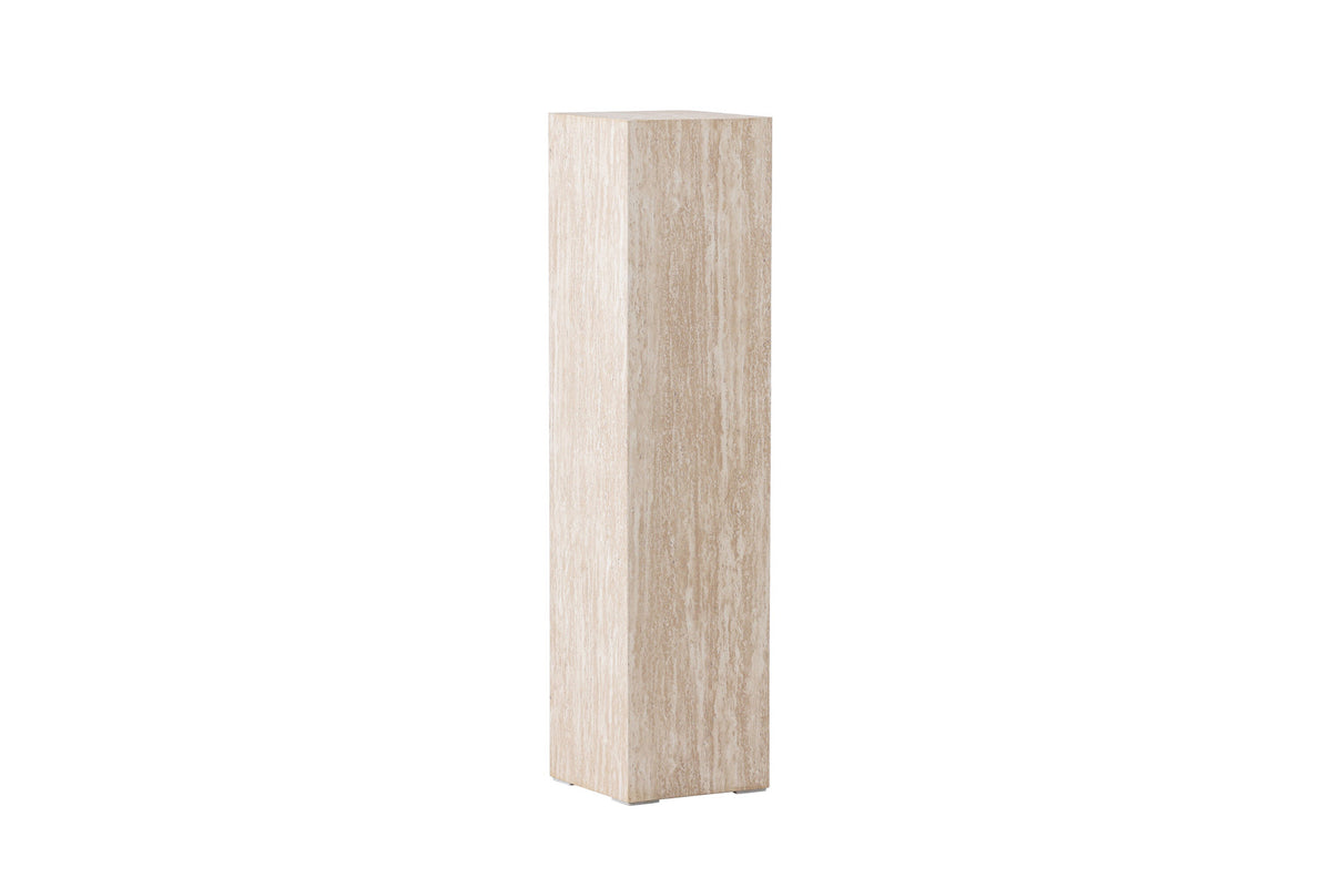 Ramsvik Sockel in Travertine look präsentiert im Onlineshop von KAQTU Design AG. Beistelltisch ist von Vind