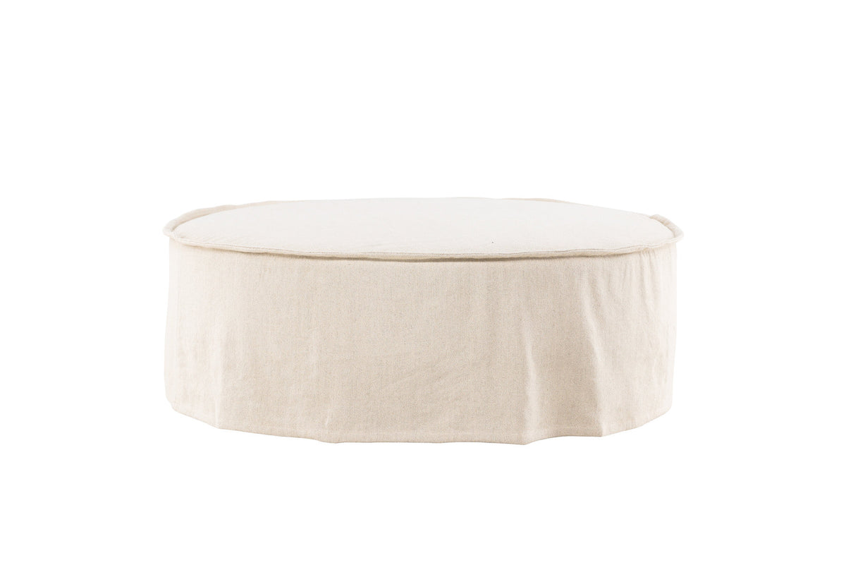 Vindö Ottoman ⌀101 in Beige Linen präsentiert im Onlineshop von KAQTU Design AG. Ottoman ist von Vind