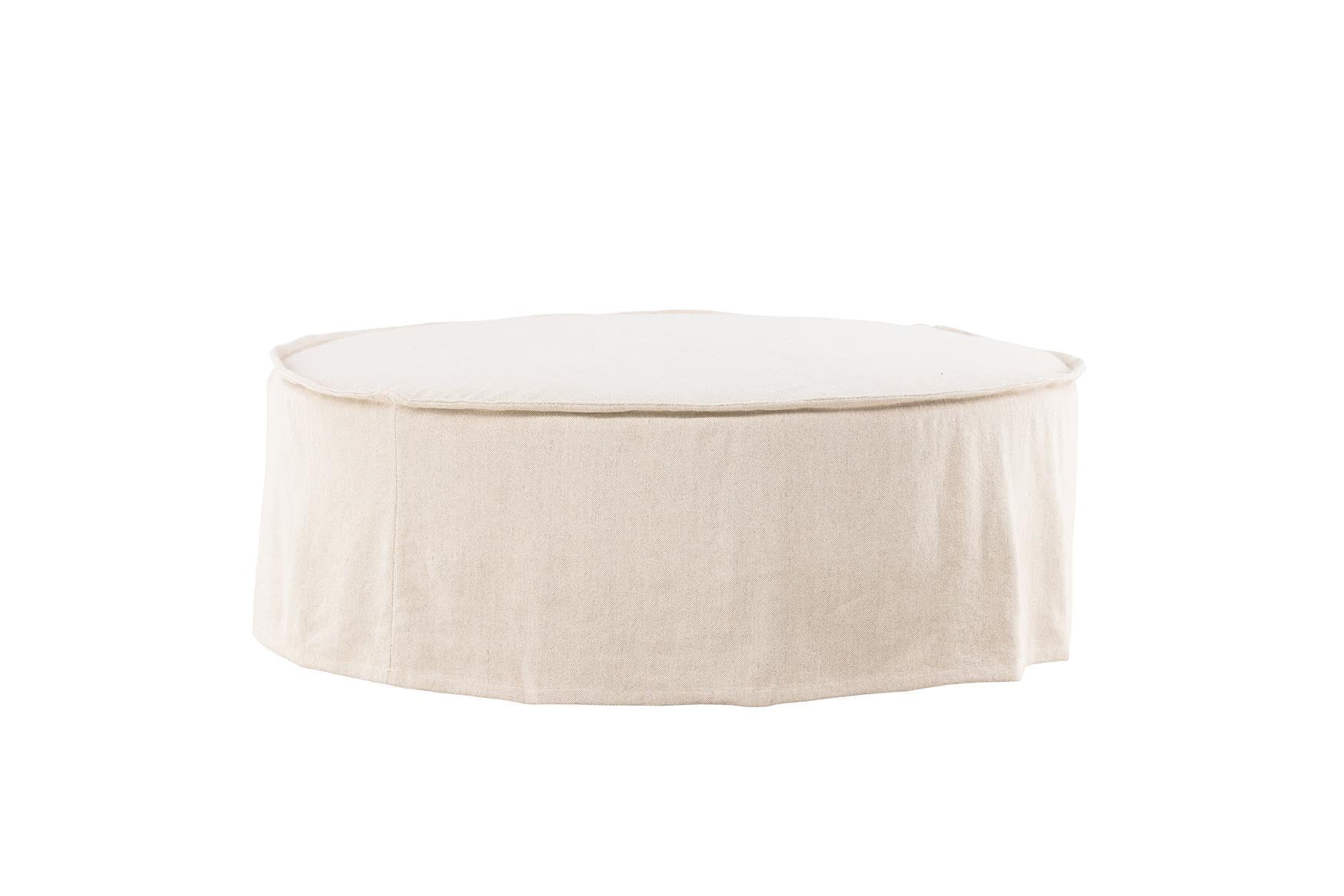 Vindö Ottoman ⌀101: Stilvoller und funktionaler Ottoman, ideal als Sitzgelegenheit oder Ablage, gefertigt aus hochwertigen Materialien.