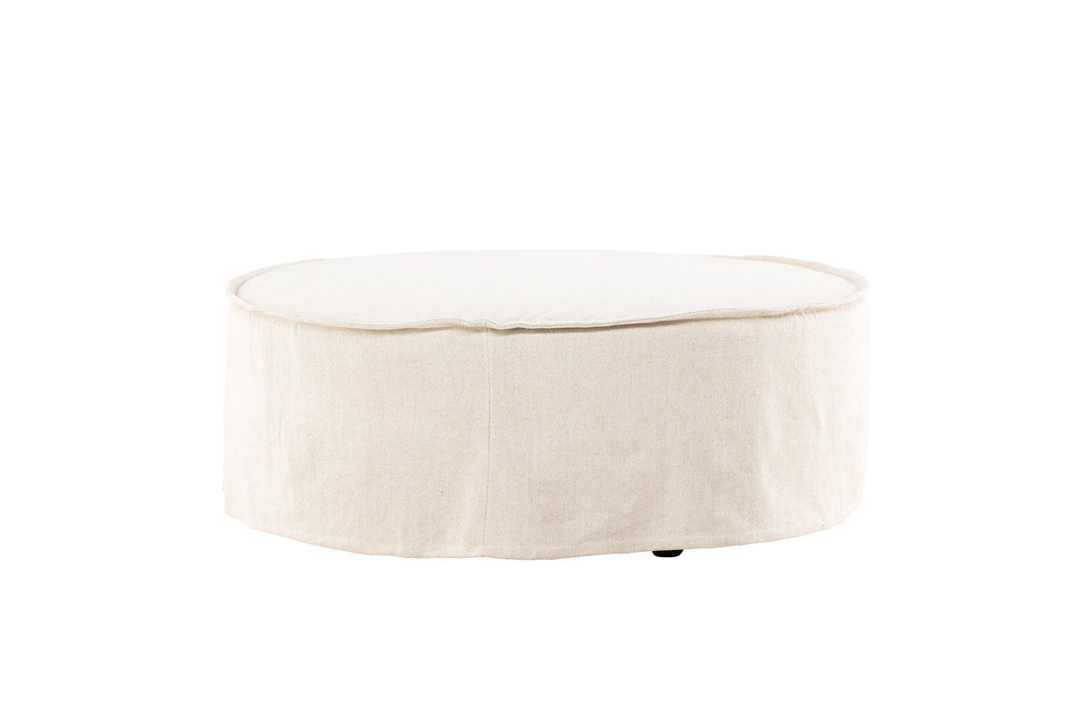 Vindö Ottoman ⌀101 in Beige Linen präsentiert im Onlineshop von KAQTU Design AG. Ottoman ist von Vind