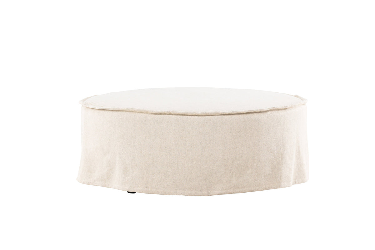 Vindö Ottoman ⌀101 in Beige Linen präsentiert im Onlineshop von KAQTU Design AG. Ottoman ist von Vind