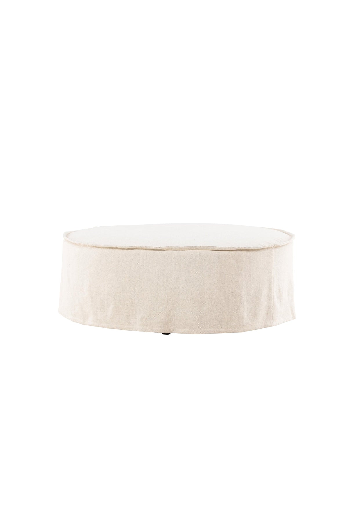 Vindö Ottoman ⌀101  in Beige Linen präsentiert im Onlineshop von KAQTU Design AG. Ottoman ist von Vind