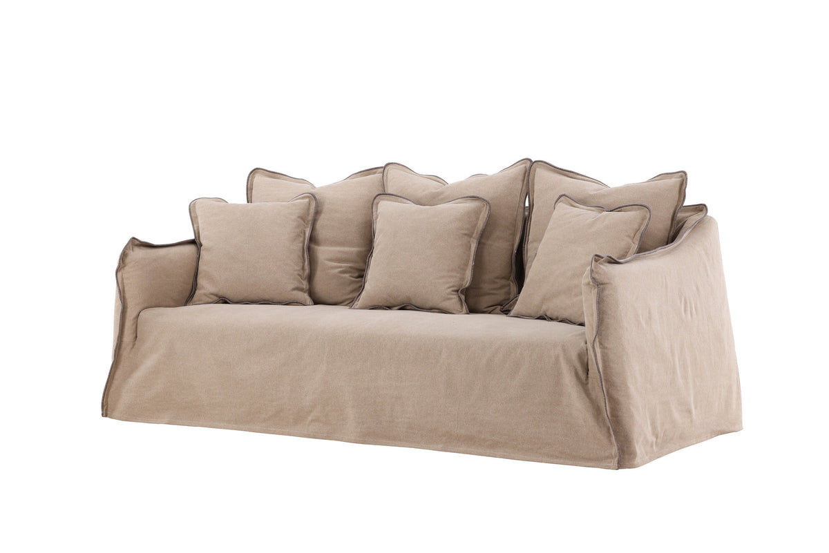 Oskarshamn 3 Seater Sofa in Beige/Brown präsentiert im Onlineshop von KAQTU Design AG. 3er Sofa ist von Vind