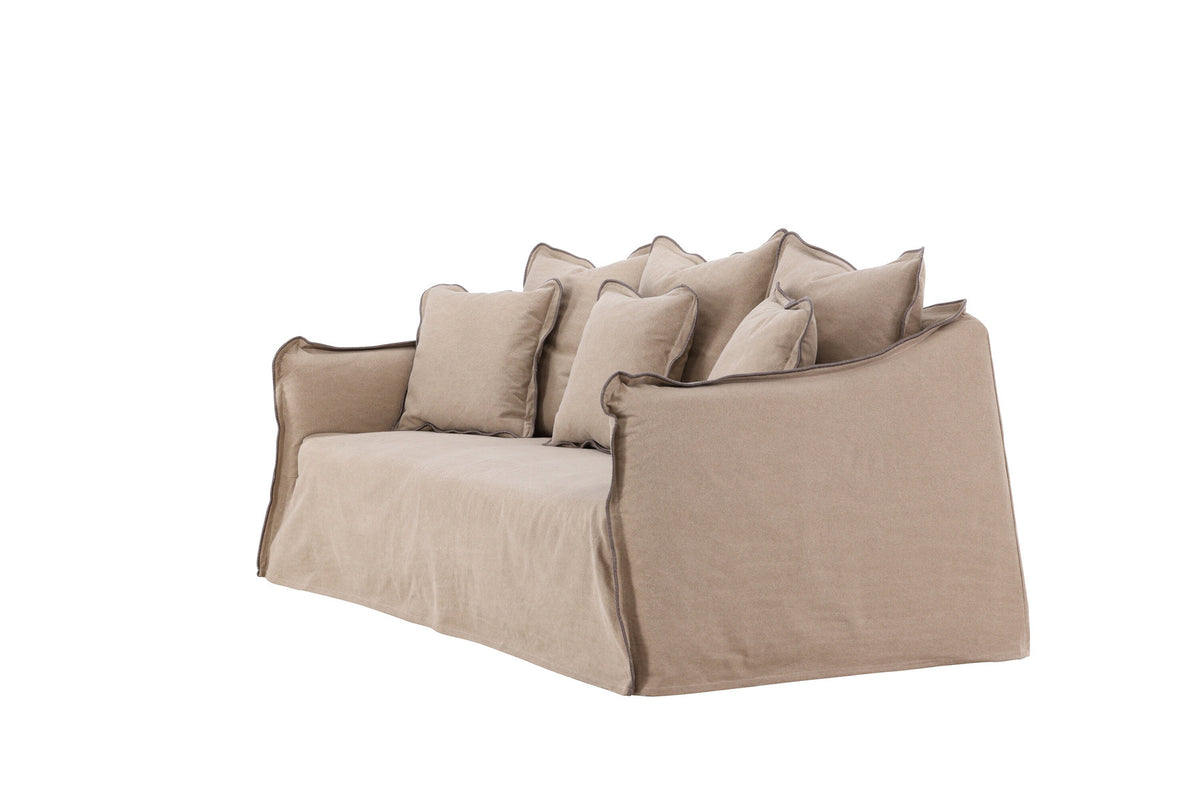 Oskarshamn 3 Seater Sofa in Beige/Brown präsentiert im Onlineshop von KAQTU Design AG. 3er Sofa ist von Vind