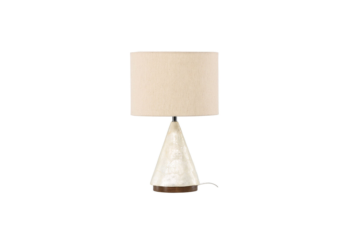 Donsö  Tischleuchte ⌀35 in Capiz / Natural präsentiert im Onlineshop von KAQTU Design AG. Tischleuchte ist von Vind