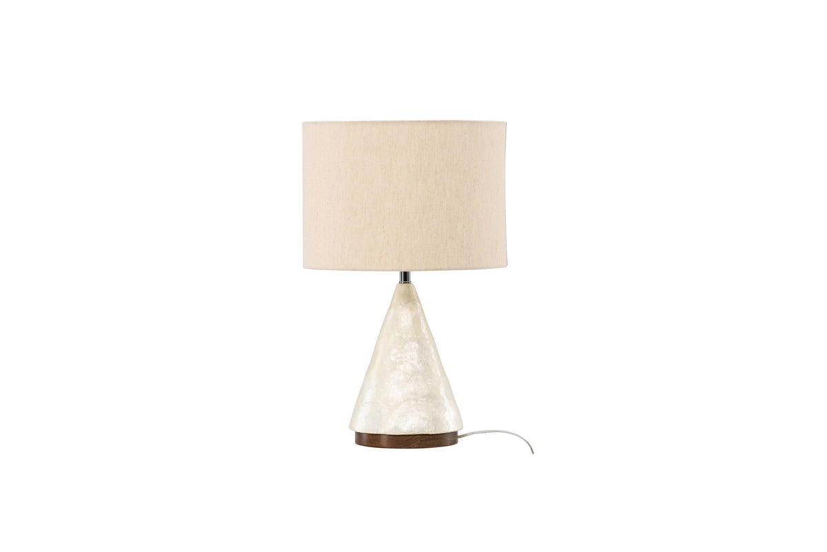 Donsö  Tischleuchte ⌀35 in Capiz / Natural präsentiert im Onlineshop von KAQTU Design AG. Tischleuchte ist von Vind
