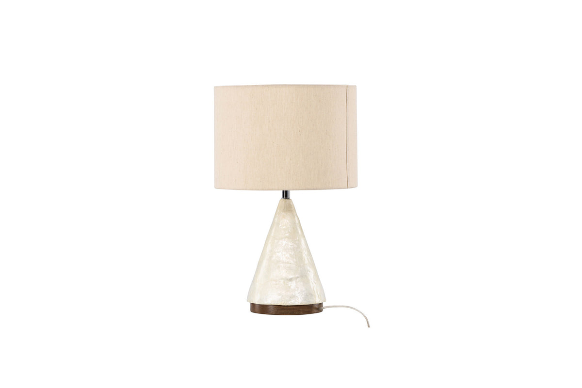 Donsö  Tischleuchte ⌀35 in Capiz / Natural präsentiert im Onlineshop von KAQTU Design AG. Tischleuchte ist von Vind